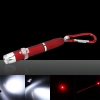 3 em 1 Projective Red Laser Pointer Pen chaveiro lanterna + 5mW sem fio USB remoto Apresentação ponteiro laser vermelho