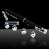 5 PIÈCES 5 en 1 50mW 532nm mi-ouverte kaléidoscopique stylo pointeur laser vert