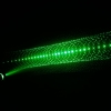 2pcs 5 en 1 100mW 532nm Mid-open caleidoscópica puntero láser verde pluma