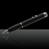 4 in 1 5mW 650nm 208 Laser Pointer Pen Nero Superficie (Red Laser + torcia led + scrittura + PDA Stylus Pen)