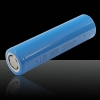 3.7V 2200mAh rechargeable 18650 tête plate Li-ion Batterie Bleu