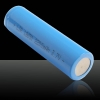 3.7V 2200mAh 18650 Rechargeable Flat Head Li-ion Battery Blue