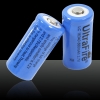 1pcs UltraFire LC16340 3.7V 880mAh bateria recarregável Deep Blue