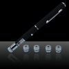 5 in 1 10mW 532nm Green Laser Pointer Pen with 2AAA Battery