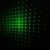 Puntero láser verde caleidoscópico de acero al cromo 10mW 532nm plateado (con dos pilas AAA)