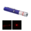 200mW 650nm Red feixe de luz ponto único recarregável Laser Pointer Pen azul
