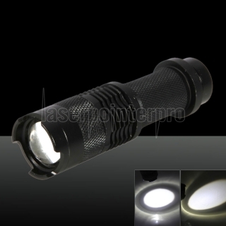 SK68 / Q5 250LM 1 Mode Réglable Focal Haute Lumière Lampe de Poche Noir