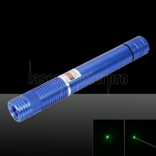 400MW Strahl grünen Laserpointer (1 x 4000mAh) Blau