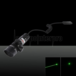 250mW 522-542nm Green Beam Light Slanted Head Laser Gun Sighter Black