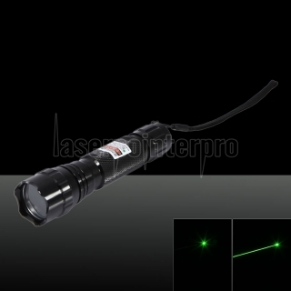 100mW 532nm Green Beam Light puntero láser negro