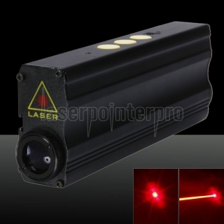 300mW 650nm Orange Beam Light Double Sided Laser Pointer + US Standard Power Adapter Black