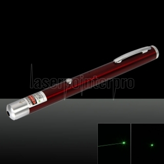 5mW 532nm verde luz de la viga de punto único recargable lápiz puntero láser rojo