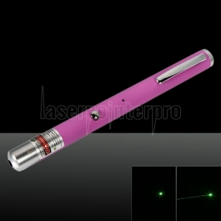100mW 532nm fascio verde chiaro a un punto ricaricabile Laser Pointer Pen Rosa
