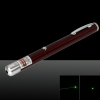200mW 532nm faisceau vert point unique pointeur laser rechargeable stylo rouge