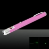 200mW 532nm faisceau vert point unique stylo pointeur laser rechargeable rose