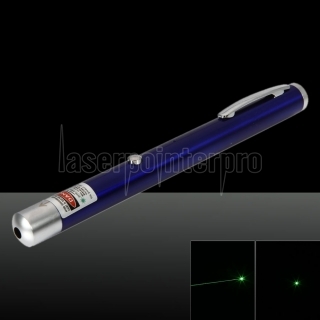 50mW 532nm faisceau vert point unique stylo pointeur laser rechargeable bleu