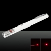 Penna puntatore laser ricaricabile a punto singolo da 5 mW 650nm rosso con raggio luminoso bianco