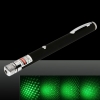 5mW 532nm viga verde Luz estrellada recargable lápiz puntero láser Negro