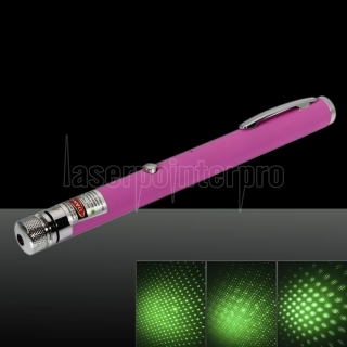100mW 532nm Green Beam Light Starry Rechargeable Laser Pointer Pen Pink