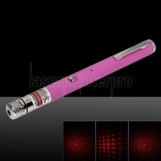 5mW 650nm Red Beam Light Starry Rechargeable Laser Pointer Pen Pink