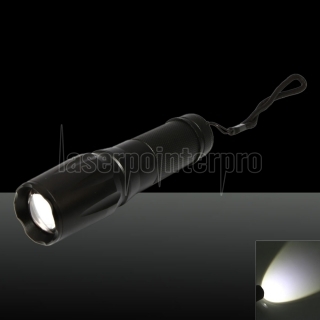 Ultrafire W-878 XM-L T6 2200 Lumen 5 Modes Adjustable Focus Stretchable Flashlight with Battery Holder Black