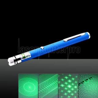 LT-ZS01 300mW 532nm 5-in-1 USB Charging Laser Pointer Pen Blue