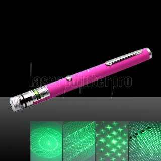 LT-ZS06 200mW 532nm 5-em-1 Carregador USB Laser Pointer Pen-de-rosa