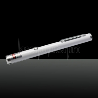 200mW 532nm único punto USB Imponible puntero láser pluma blanca LT-ZS002