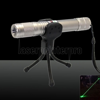 LT-XE88 200mW 532nm verde Fascio di luce impermeabile Argento Laser Pointer Pen