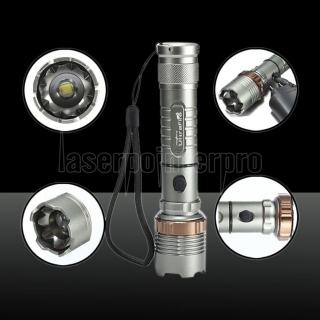 Ultra CREE XM-L T6 2000LM weiß Taschenlampe Grau