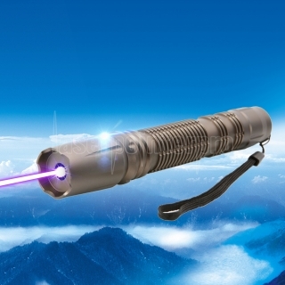 2000mW 450nm Ein-Punkt-Blau-Laser-Beam-Anti-Rutsch-Laser-Zeiger-Feder