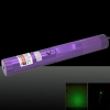 200mW 532nm Green Beam Light Zooming Laser Pointer Pen with Keys Purple