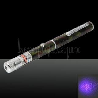 1mw 405nm Blue and Purple Beam Light Starry Sky & Single-point Laser Pointer Pen Camouflage Color