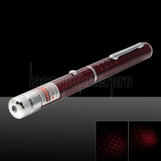 100mW Red 650nm faisceau lumineux Starry Sky & Single point Pointeur Laser Pen Rouge