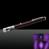 5-in-1 200mw 405nm Purple Laser Beam USB Laser Pointer Pen with USB Cable and Laser Heads Red