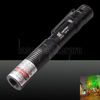 500mw 650nm Red Laser Beam Mini Laser Pointer Pen con batería negra