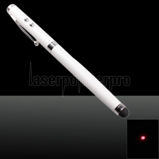 LT-DW 4 en 1 1 mW laser rouge Pointeur Laser Beam Pen Blanc