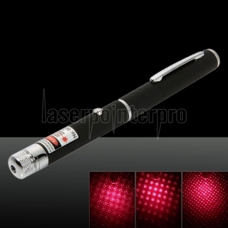 1mw 650nm stellata Motivo della luce rossa Nudo Laser Pointer Pen Nero