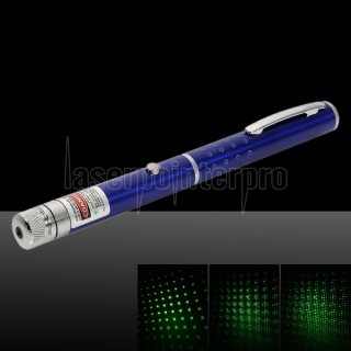 Pointer Pen Motif 1mw 532nm Starry Nu Green Light Laser Bleu