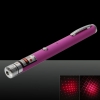 650nm 1mW Red Beam Light Starry Rechargeable Laser Pointer Pen with 4pcs Laser Heads Pink