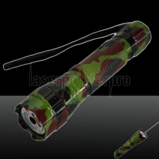 LT-501B 200mw 405nm Purple Light Single Dot Light Style Laser Pointer Pen Camouflage Color