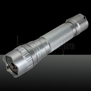 LT-501B 200mw 405nm Roxo Luz único ponto claro Estilo recarregável Laser Pointer Pen Set Prata