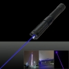 Foco ajustável 5mw 450nm Estilo Pure Blue Beam Luz único ponto poderosa luz Laser Pointer Pen Preto