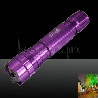 LT-501B 200mW 650nm rote Lichtstrahl-Licht Leistungsstarke Laser-Taschenlampe Kit Lila