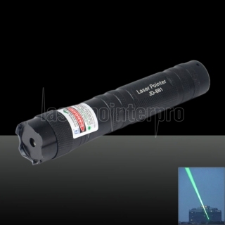 LT-81 400mW 532nm grüne Lichtstrahl-Licht Einzel Punkt-Art-Stretchable einstellbarer Fokus Wiederaufladbare Laserpointer Schwarz