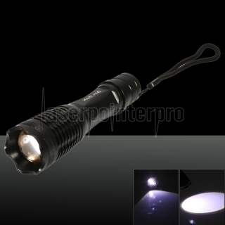 CREE XM-L T6 LED 1800lm 5-Mode White Light Lanterna Preto