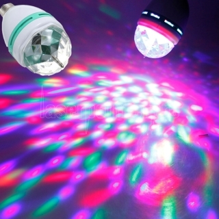 3W LED colorato rotante fase luce bianca
