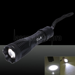 UltraFire crie E6 T6 1 * 18650 Batterie 1200lm 5-mode lampe de poche avec chargeur noir