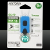 NEXTORCH GL10 18lm 3 Modes Portable LED Keychain Light USB Rechargeable Flashlight Blue