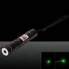 200mW 532nm grüne Lichtstrahl Ein-Punkt-Edelstahl-Laser-Zeiger-Feder-Kit mit Akku und Ladegerät Schwarz